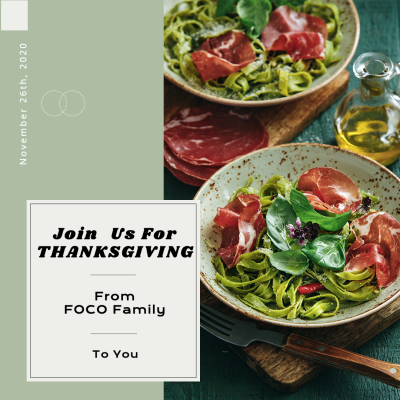 Simple Family Thanksgiving Dinner Party Invitation Instagram Post