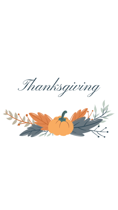 Simple Literary Hand Painted Pumpkin Thanksgiving Greeting Text Instagram Highlight