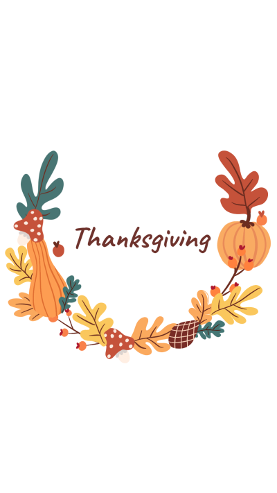 Thanksgiving Garland Illustration Instagram Highlight