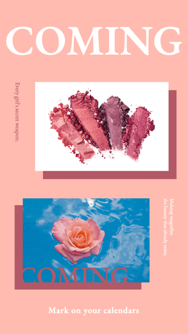 Simple Style Cosmetics Update Preview Ecommerce Story预览效果