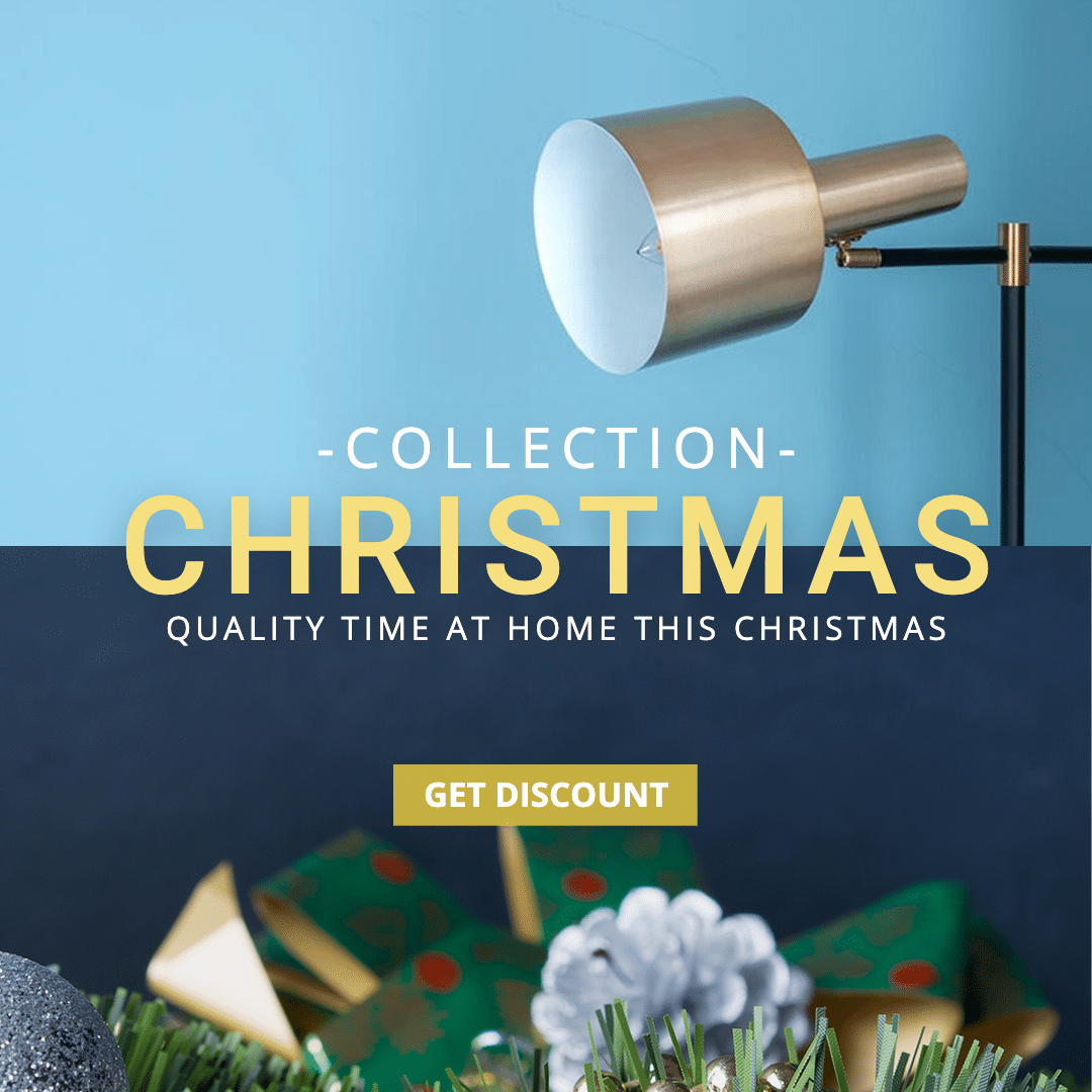 Christmas Decoration Things Promotion Template Simple Style Poster Ecommerce Product预览效果