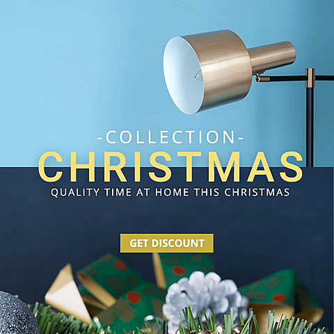 Christmas Decoration Things Promotion Template Simple Style Poster Ecommerce Product