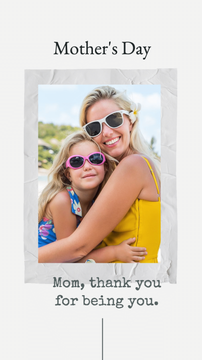 Mother’s Day Photo Frame Fashion Magazine Style Instagram Story