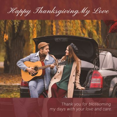 Couple Happy Thanksgiving Instagram Post Image