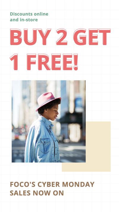 Simple Literary Women's Wear Cabye Monday Sale Instagram Story