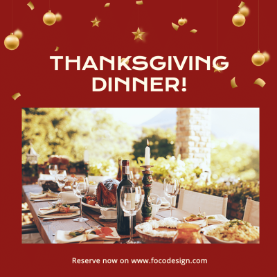 Thanksgiving Dinner Reservation Instagram Post Image