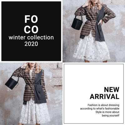 Literary Women's Wear Winter Collection New Arrival Instagram Post