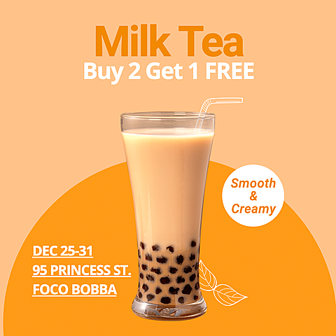 Milk Tea Promotion Big Sale Fashion Simple Style Poster Ecommerce Product
