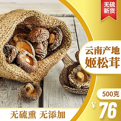 食品干货特产香菇直通车主图