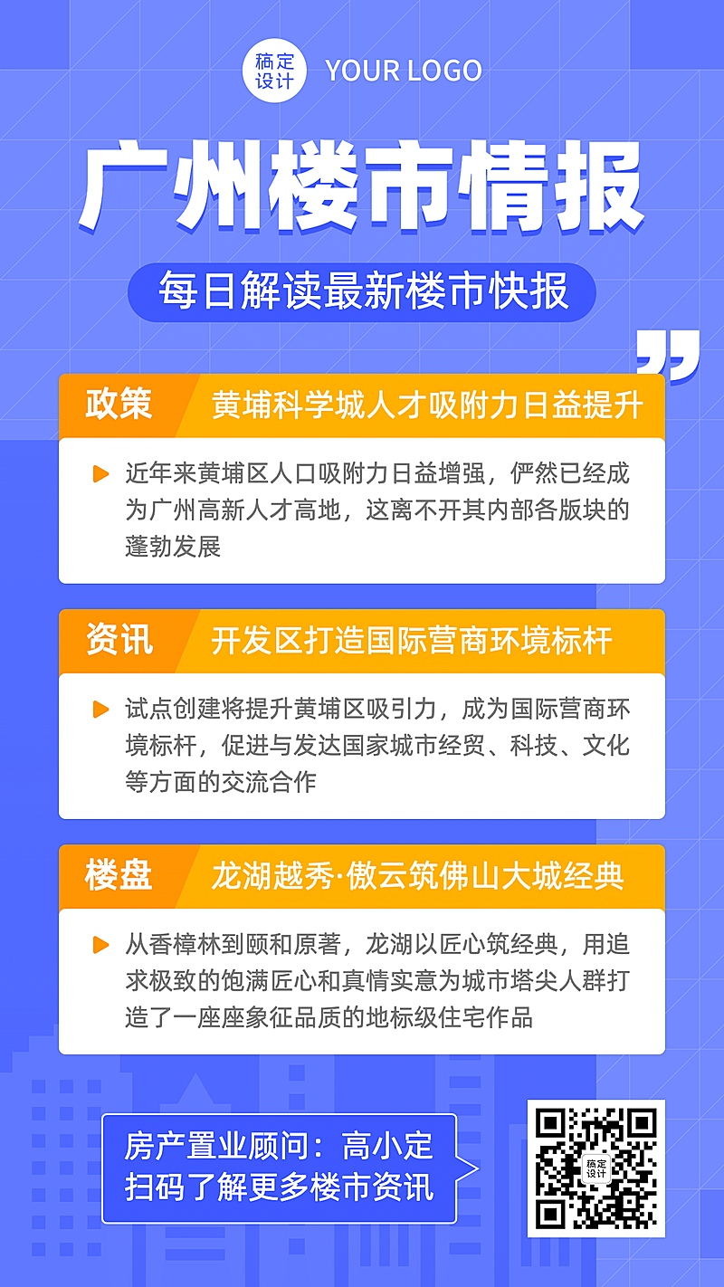房地产热点营销商务风海报