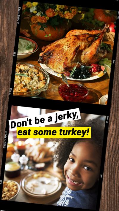 Simple Literary Thanksgivng Family Feast Record Instagram Story
