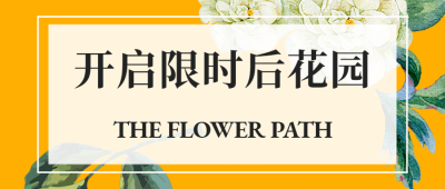 花朵新品开业节日邀请促销介绍