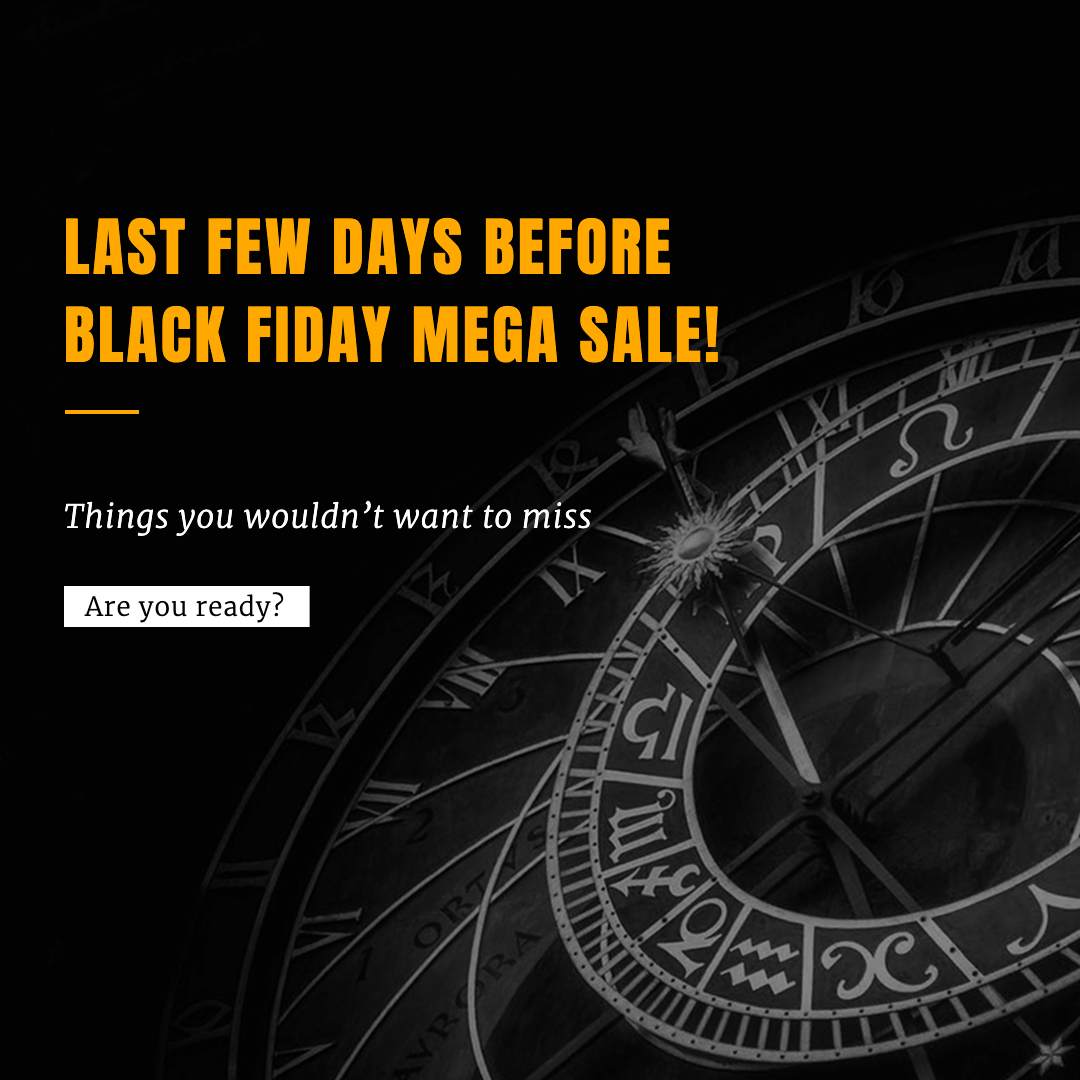 Black Friday Start Countdown Promotion Ecommerce Banner预览效果