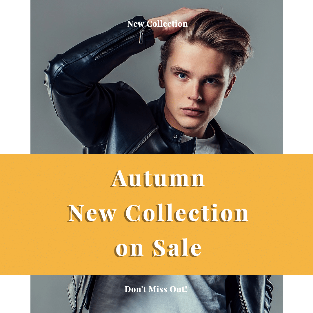 Fashion Men's Wear Autumn New Collection Ecommerce Product Image预览效果