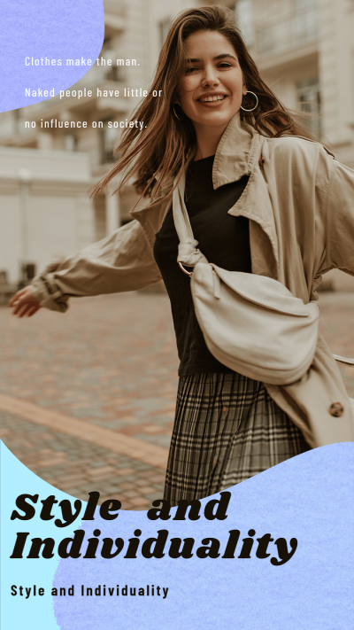 Simple Fashion Women's Outfit Display Instagram Story