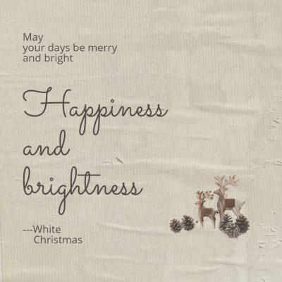 Simple Christmas Festival Blessing Text Instagram Post