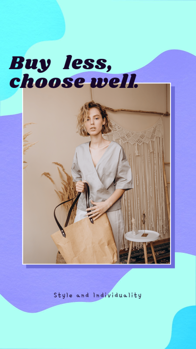 Simple Fashion Women's Outfit Display Instagram Story