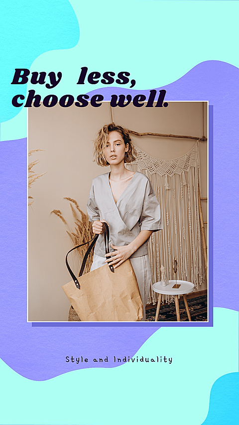 Simple Fashion Women's Outfit Display Instagram Story