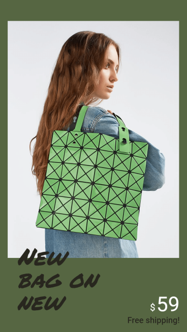 Simple Fashion Women's New Bag Display Instagram Story预览效果