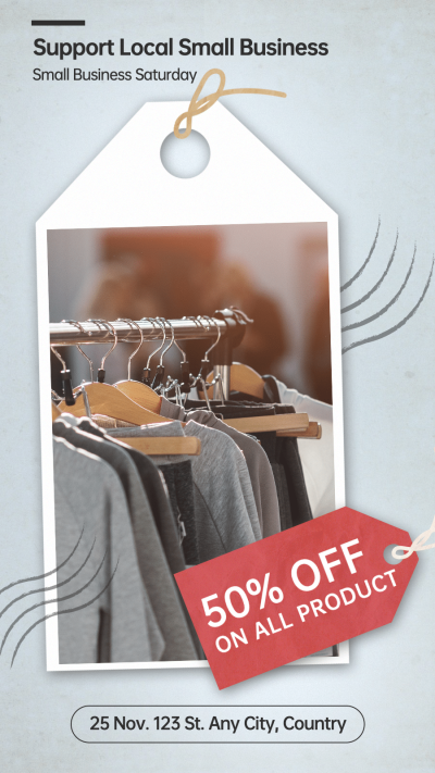 Support Local Small Business Discount Product Instagram Story Image