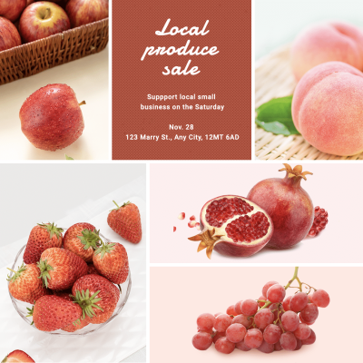 Creative Fruits Local Produce Sale Instagram Post