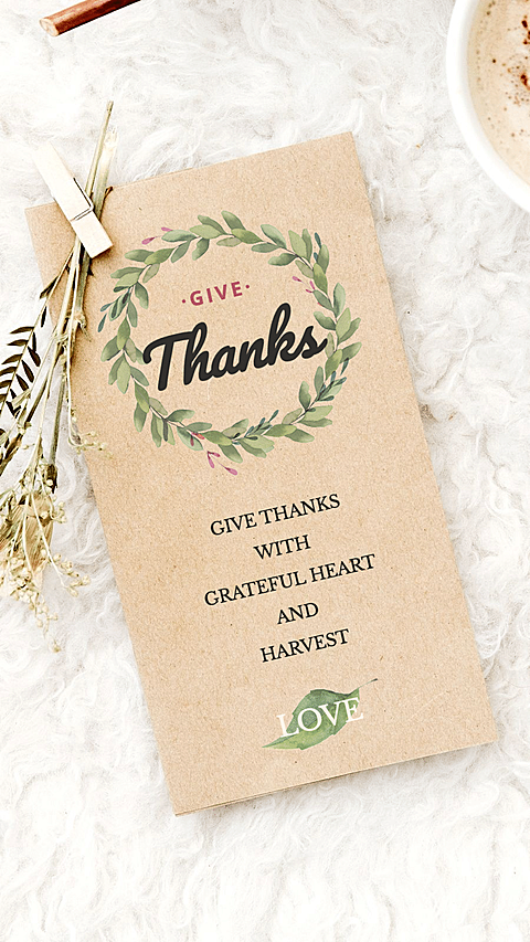 Thanksgiving Card Instagram Story Image