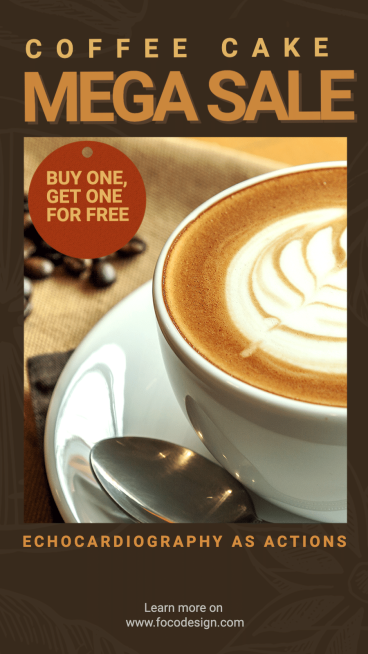 Simple Coffee Cake Mega Sale Ecommerce Story预览效果