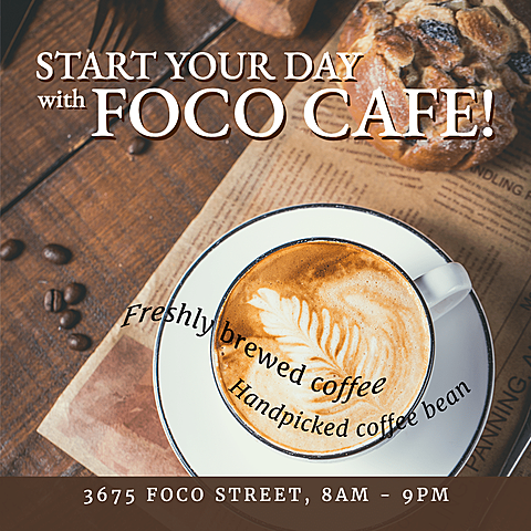 Retro Style Coffee Shop Promotion Ecommerce Product Image