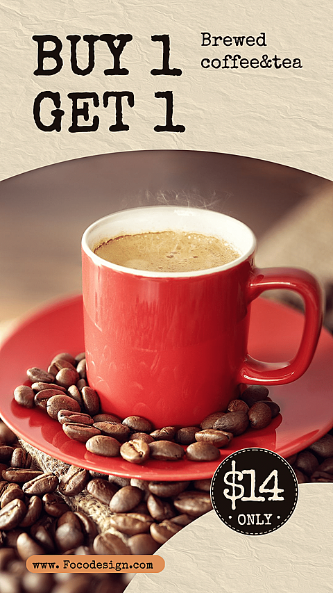 Pleated Paper Background Creative Coffee Shop Christmas Promotion Ecommerce Story