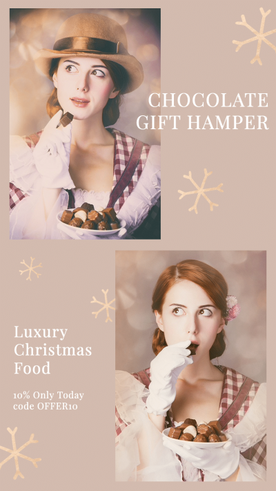 Luxury Christmas Chocolates Gift Promo Ecommerce Story