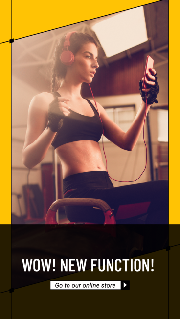 Commercial Use Headset Promotion Template Simple Style Poster Ecommerce Story预览效果
