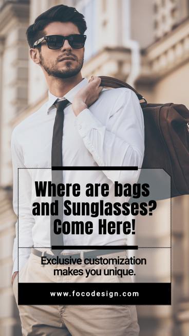 Fashion Men Bags And Sunglasses New Arrival Ecommerce Story预览效果