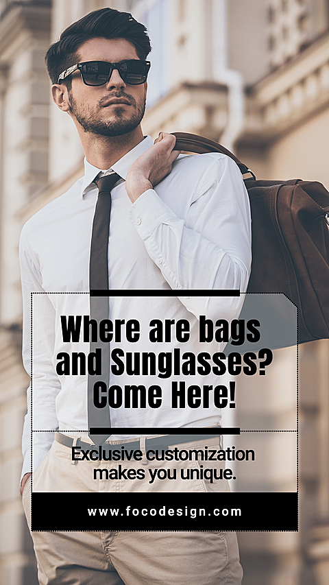 Fashion Men Bags And Sunglasses New Arrival Ecommerce Story