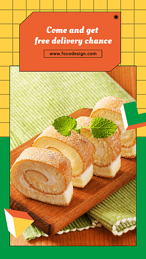 Dessert Shop Free Delivery Ecommerce Story