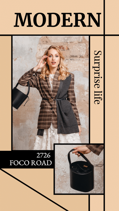 Female Bag Detial Fashion Women's Wear Display Ecommerce Story