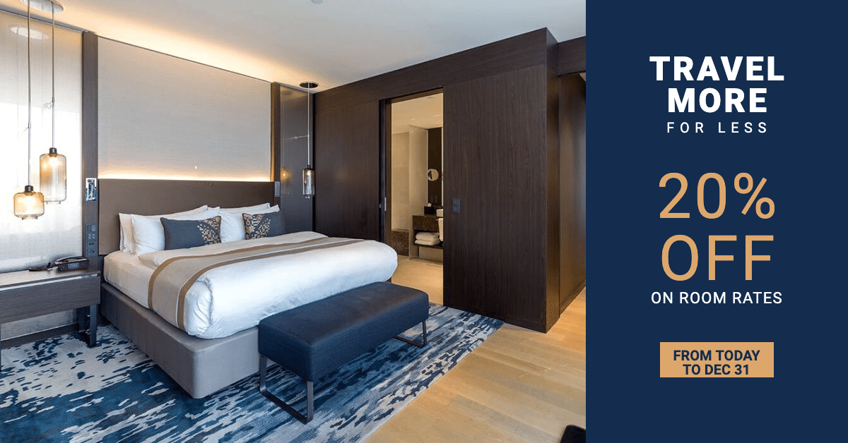 Travel Hotels Reservations Regular Promotion Ecommerce Banner预览效果