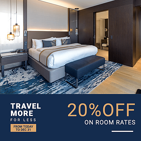 Hotel Room Discount Promo Ecommerce Product Image