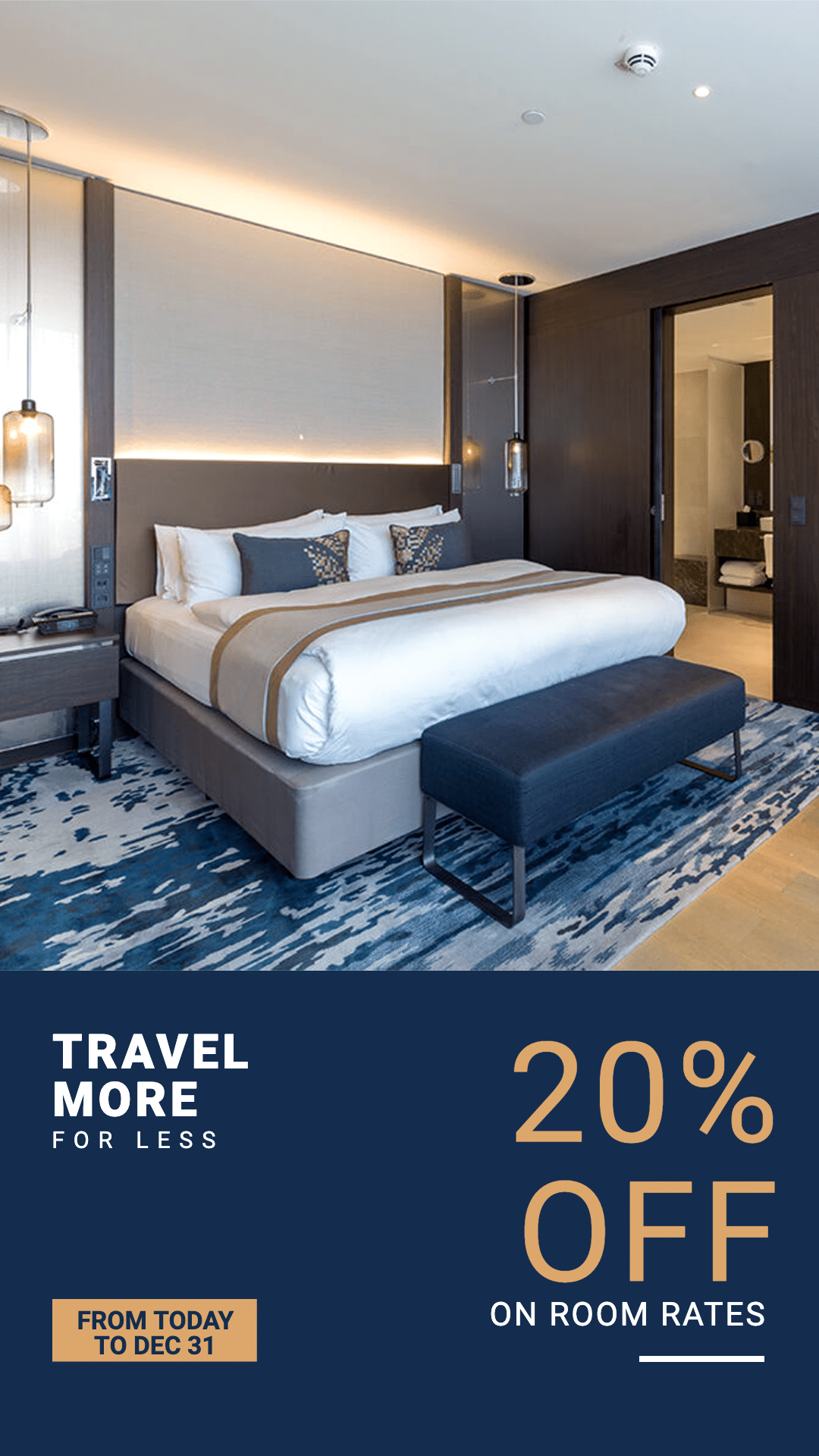 Travel Hotel Discount Promotion Fashion Simple Style Poster Ecommerce Story