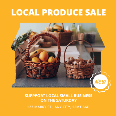 Local Produce Sale Template Poster Instagram Post