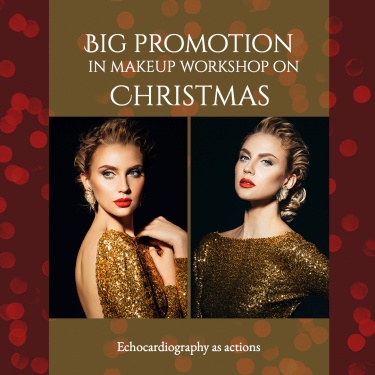 Fashion Christmas Makeup Workshop Promo Ecommerce Product Image