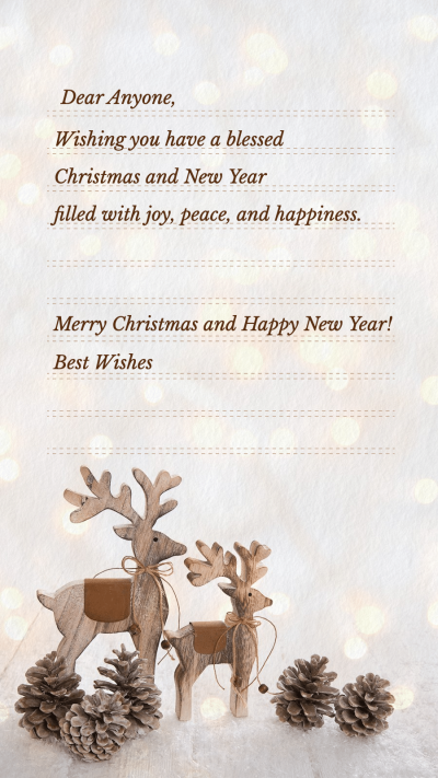 Marry Christmas and Happy New Year Instagram Post Image