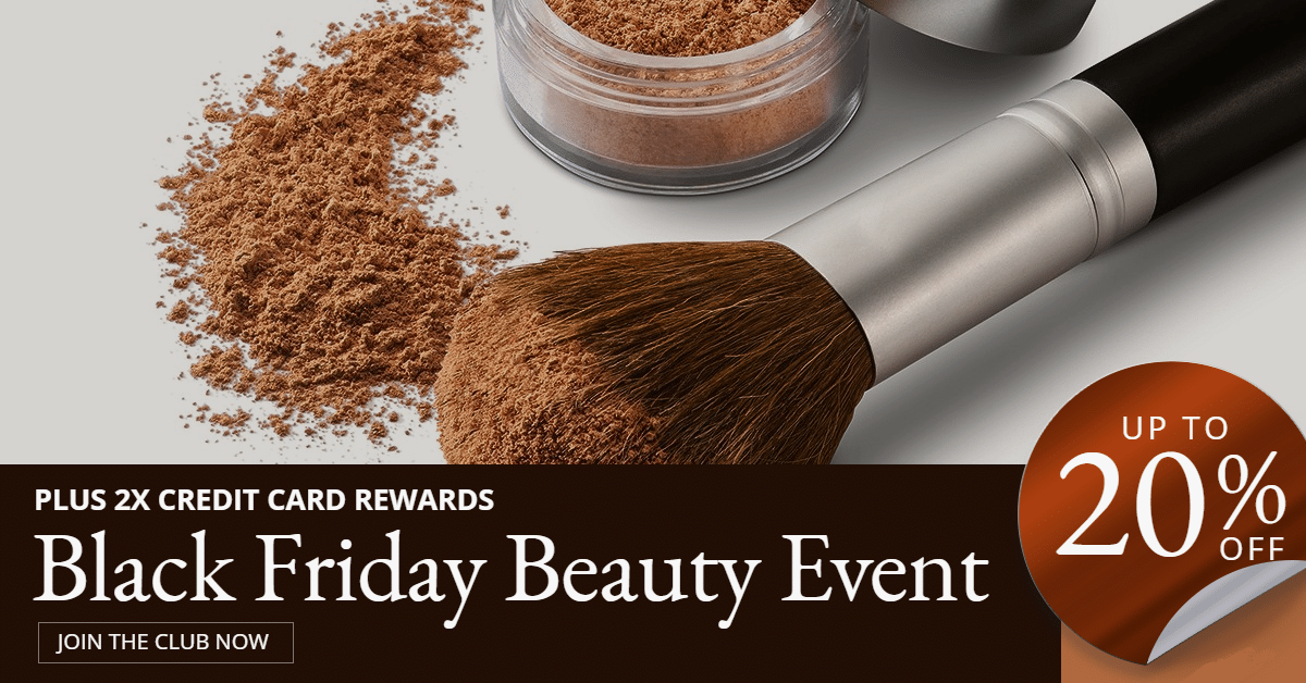 Black Friday Beauty Event makeup Cosmetics  Sales Ecommerce Banner