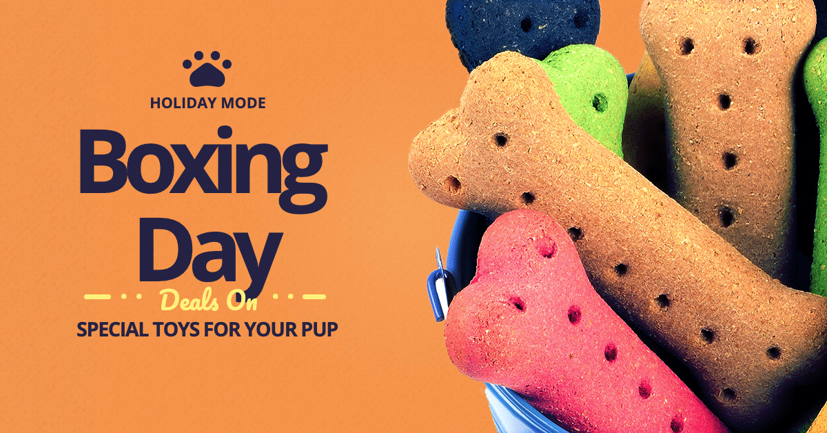 Boxing Day Pet Toys Promotion Template Simple Style Poster Ecommerce Banner