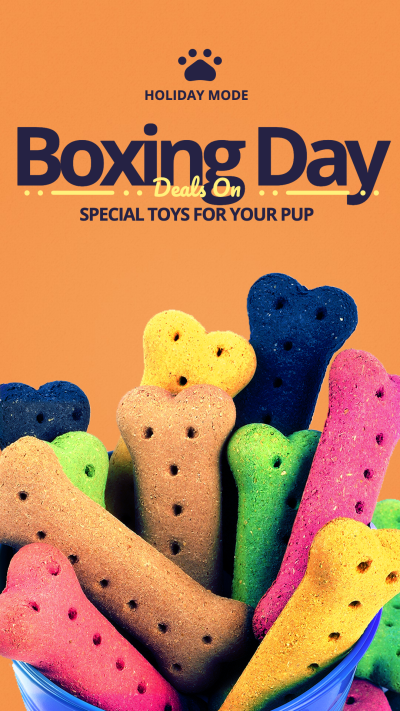 Special Toys for Puppy Dog Boxing Day Sale Ecommerce Story