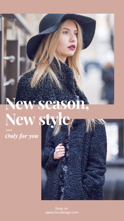 Female Clothes New Season Arrival Instagram Story Image