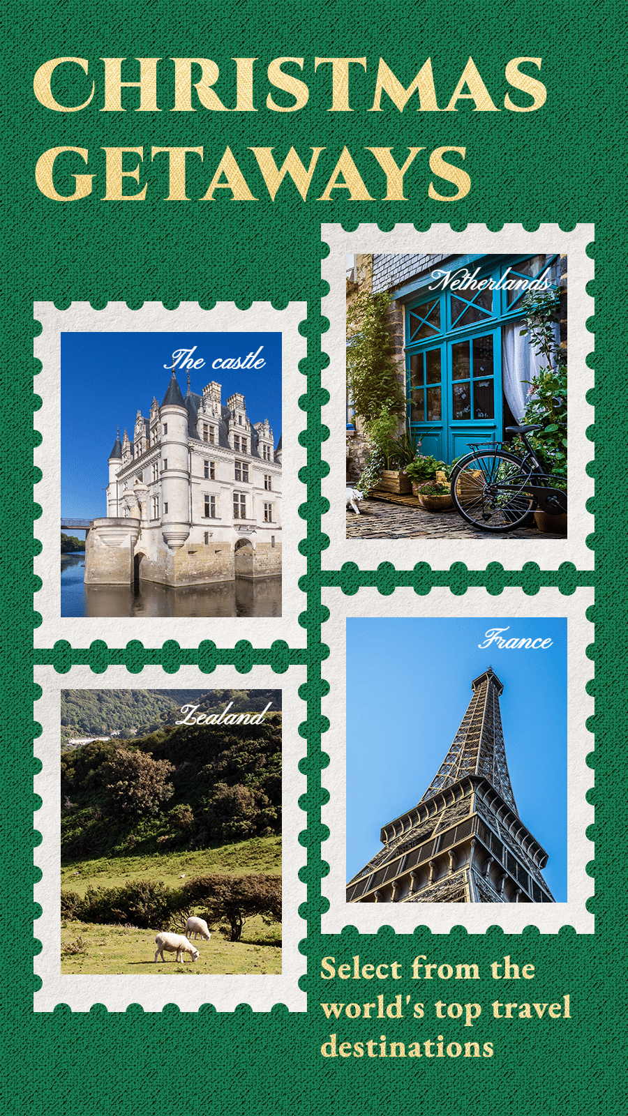 Literary Christmas Travel Destinations  Recommendation Instagram Story
