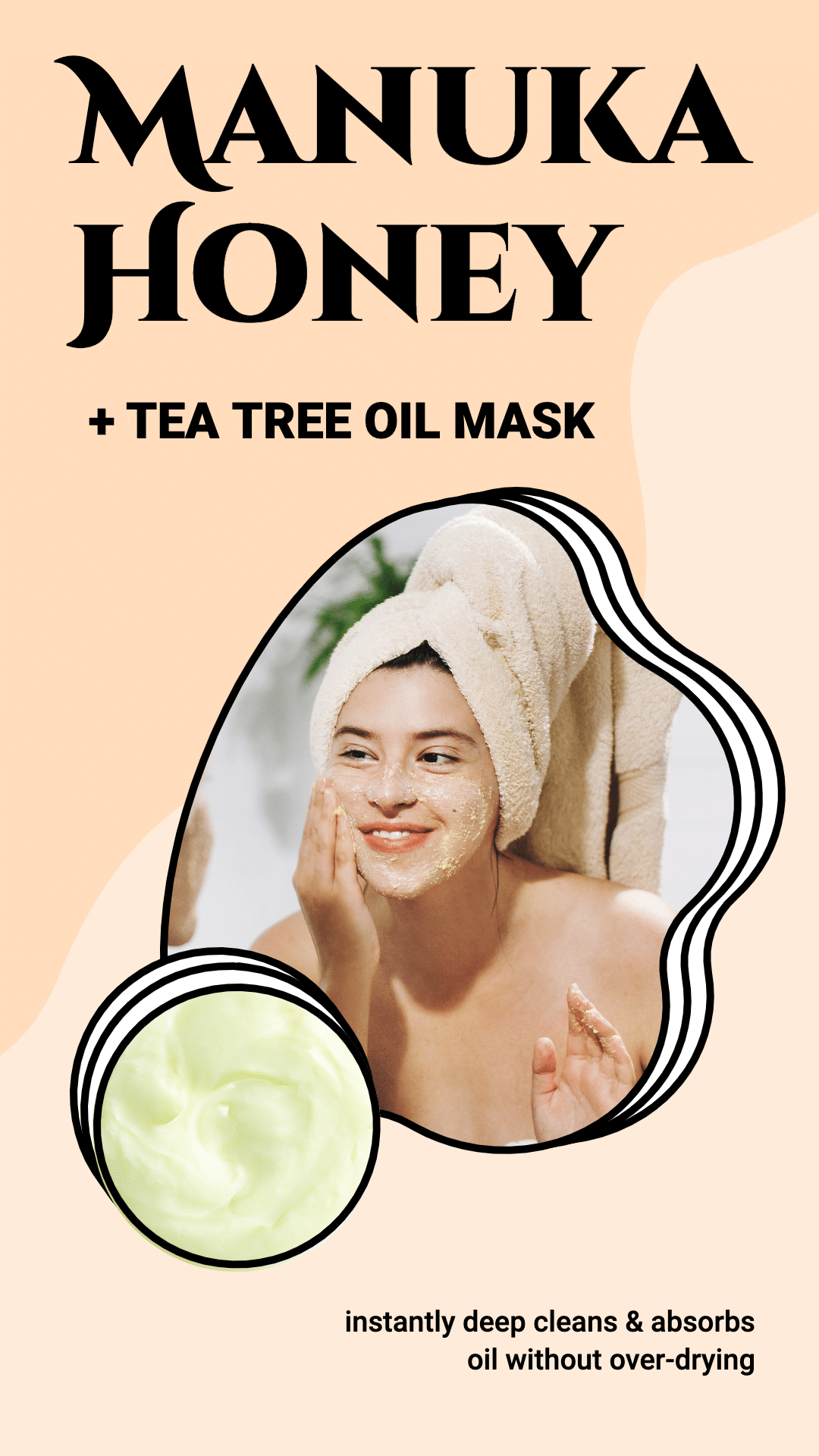 Simple Tea Tree Oil Mask Use Display Ecommerce Story