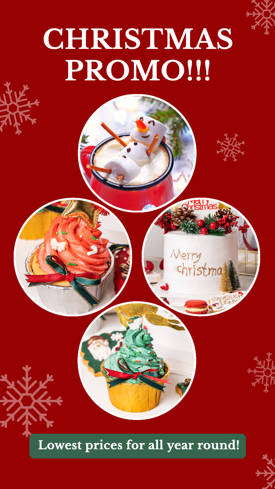 Christmas Desserts Display Promo Ecommerce Story预览效果
