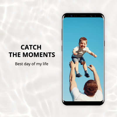 Phone Simulation Children Photo Template Poster Instagram Post