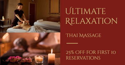 Luxury Style Thai Massage Service Ecommerce Banner